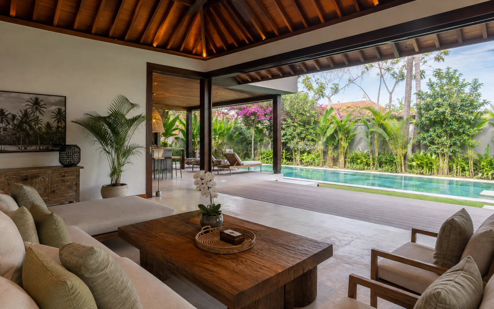 Bali furnished long-stay villa living room
