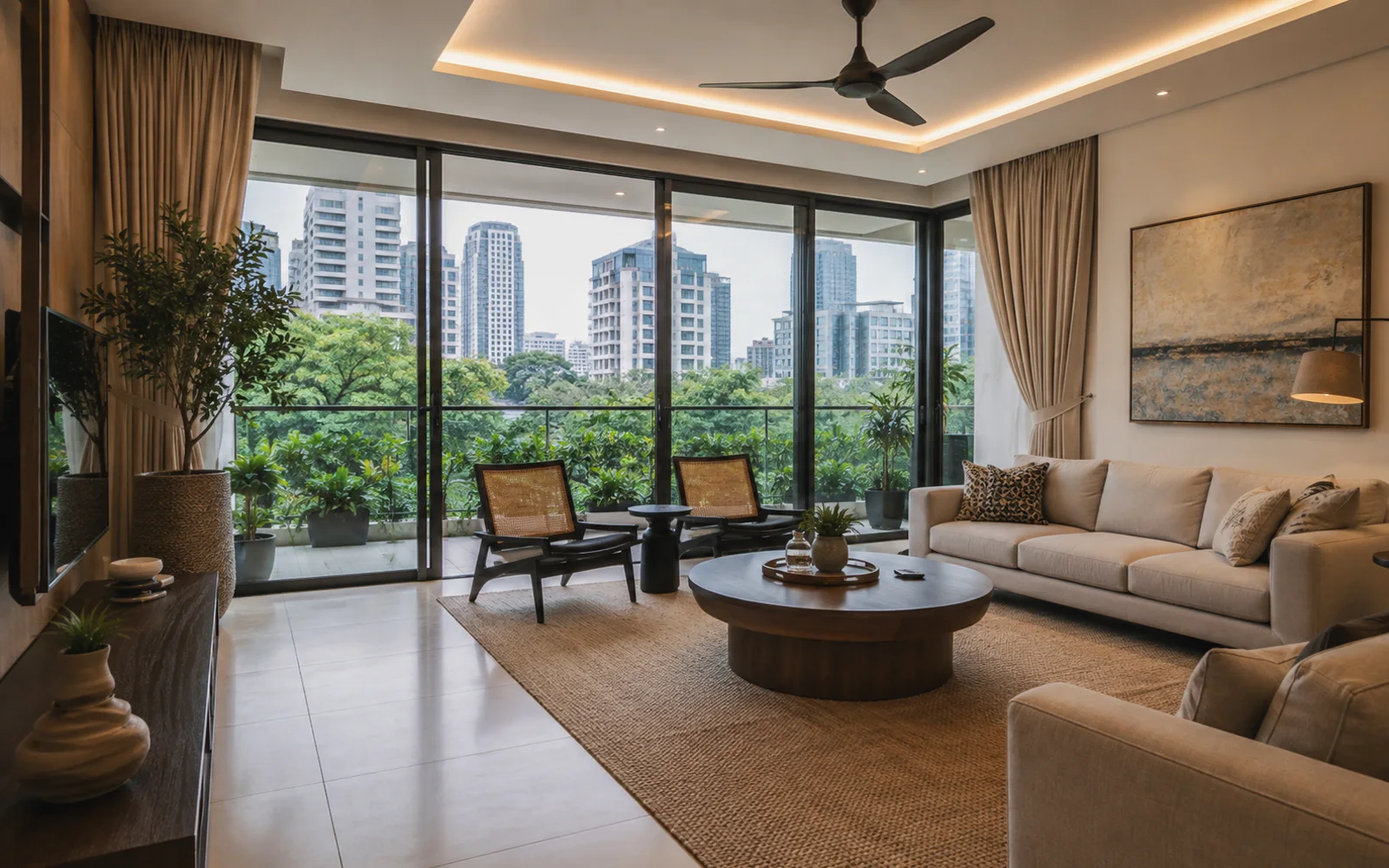 Kuala Lumpur furnished long-stay home living room